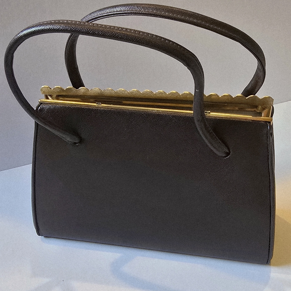Vintage Mid-Century VERDI Brown Handbag, Made In USA